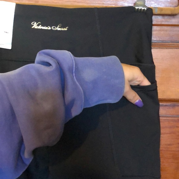 Black High Waisted Sport Leggings - Picture 3 of 7